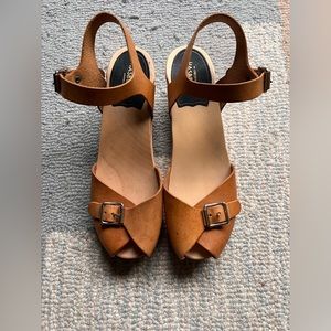 Stylish Swedish Hasbeens strap sandals